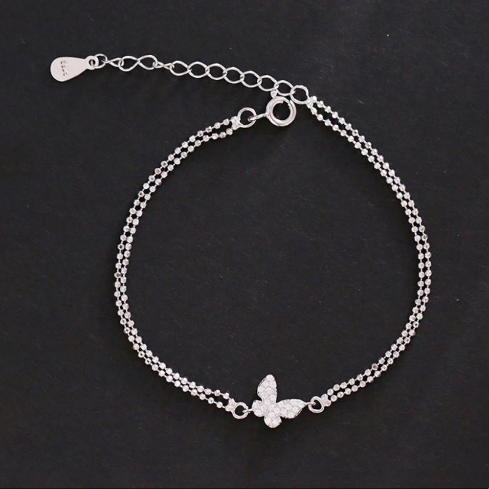 NEW 18K ROSE GOLD BUTTERFLY BRACELET, NICE BRACELET, CUTE BRACELET - Picture 3 of 4